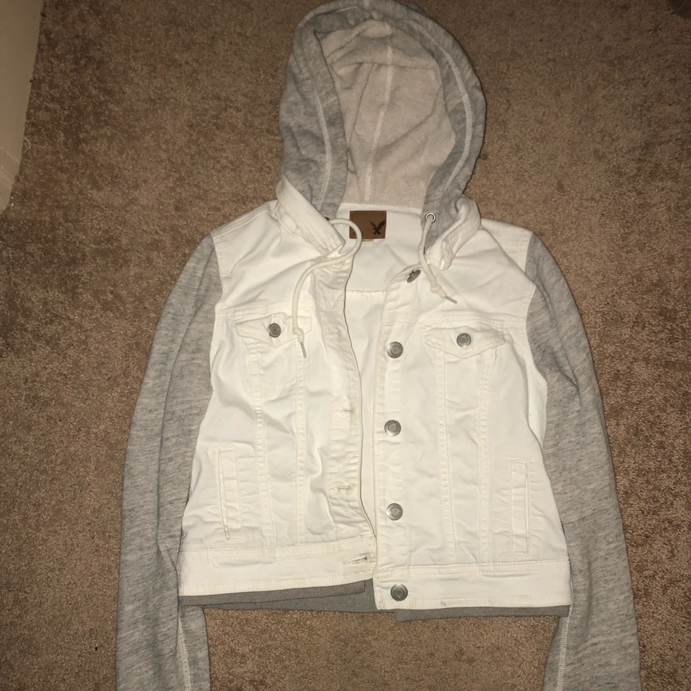 American Eagle denim/sweatshirt jacket